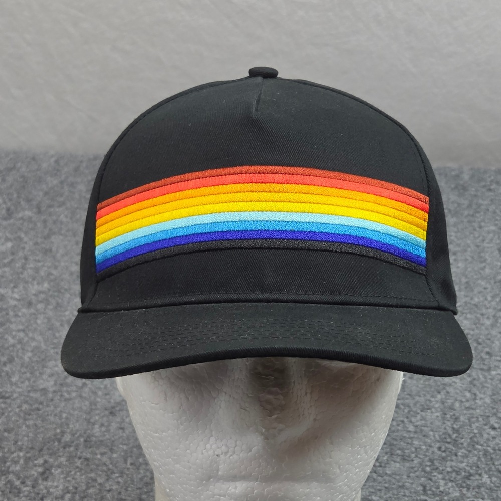 Jason Mraz Hat Black Rainbow Stripe Tour Merch Snapback Pride LGBTQ Cap Festival